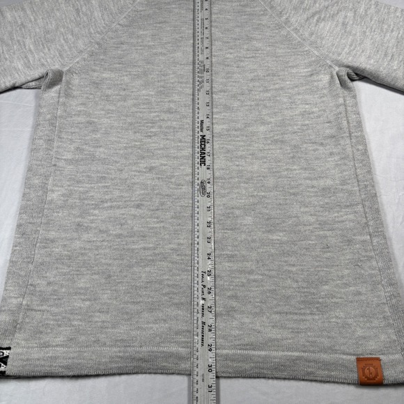 PAKA Crewneck Sweater Mens XL Grey Royal Alpaca Handmade  Raglan Long Sleeve - Picture 5 of 11